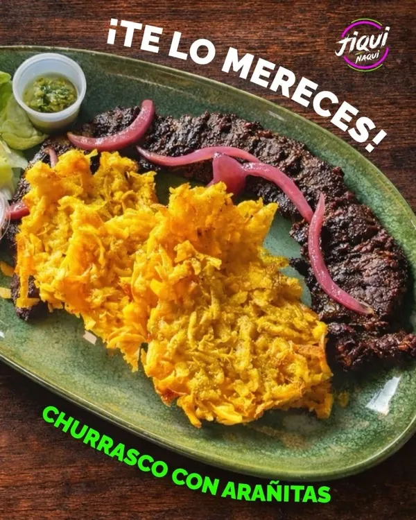 Churrasco con ara&ntilde;itas